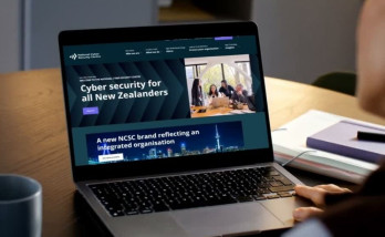 Laptop with NCSC website on screen